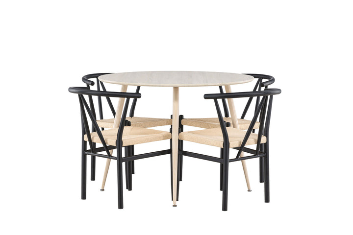 Venture Home Plaza Dining Table with Alfons Dining Chair
