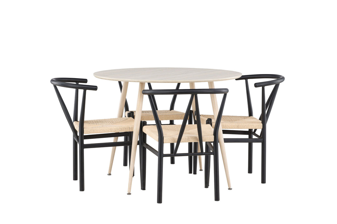 Venture Home Plaza Dining Table with Alfons Dining Chair