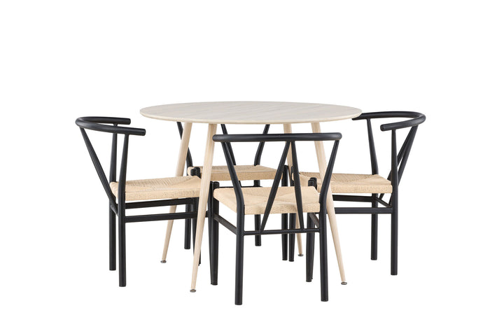 Venture Home Plaza Dining Table with Alfons Dining Chair