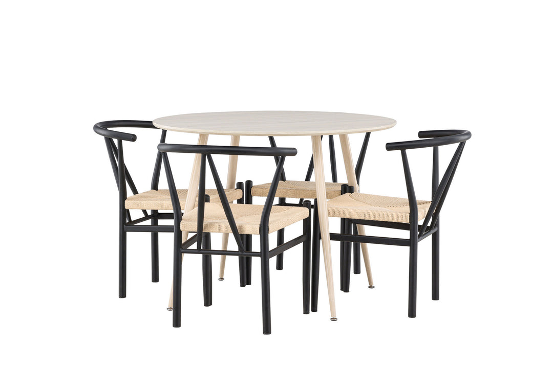 Venture Home Plaza Dining Table with Alfons Dining Chair