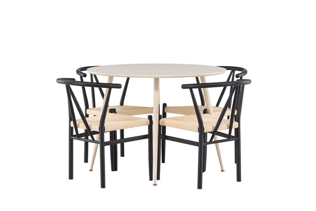 Venture Home Plaza Dining Table with Alfons Dining Chair