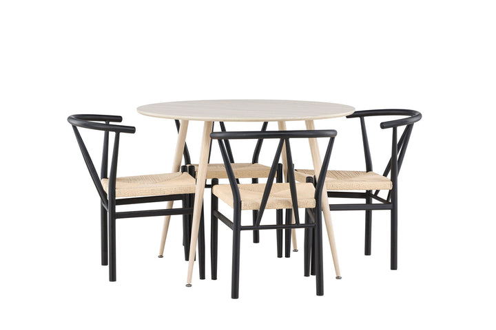 Venture Home Plaza Dining Table with Alfons Dining Chair