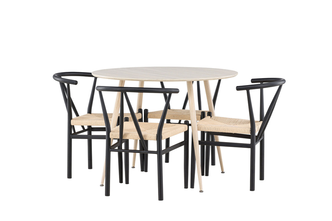 Venture Home Plaza Dining Table with Alfons Dining Chair