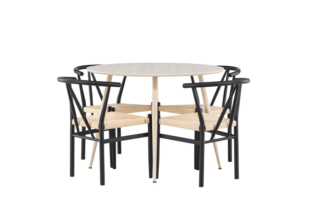 Venture Home Plaza Dining Table with Alfons Dining Chair