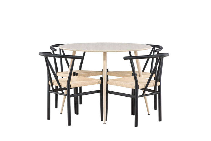 Venture Home Plaza Dining Table with Alfons Dining Chair