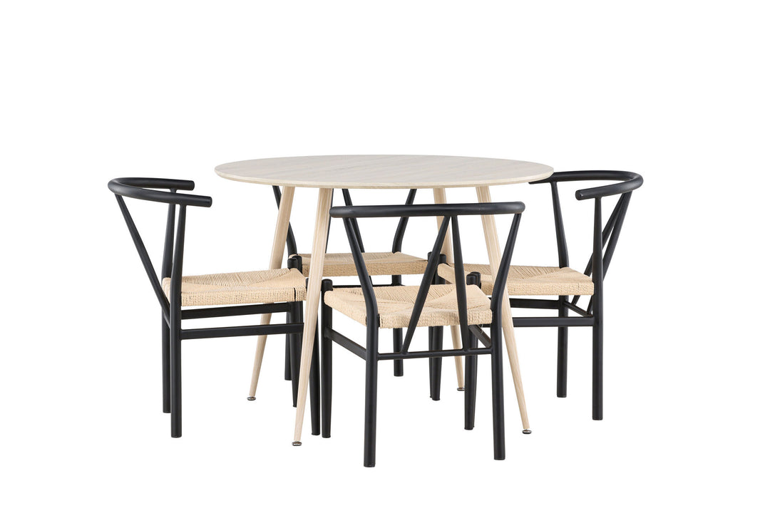 Venture Home Plaza Dining Table with Alfons Dining Chair
