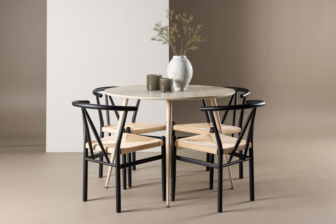 Venture Home Plaza Dining Table with Alfons Dining Chair
