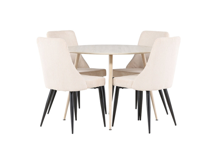 Venture Home Plaza Dining Table with Leone Dining Chair