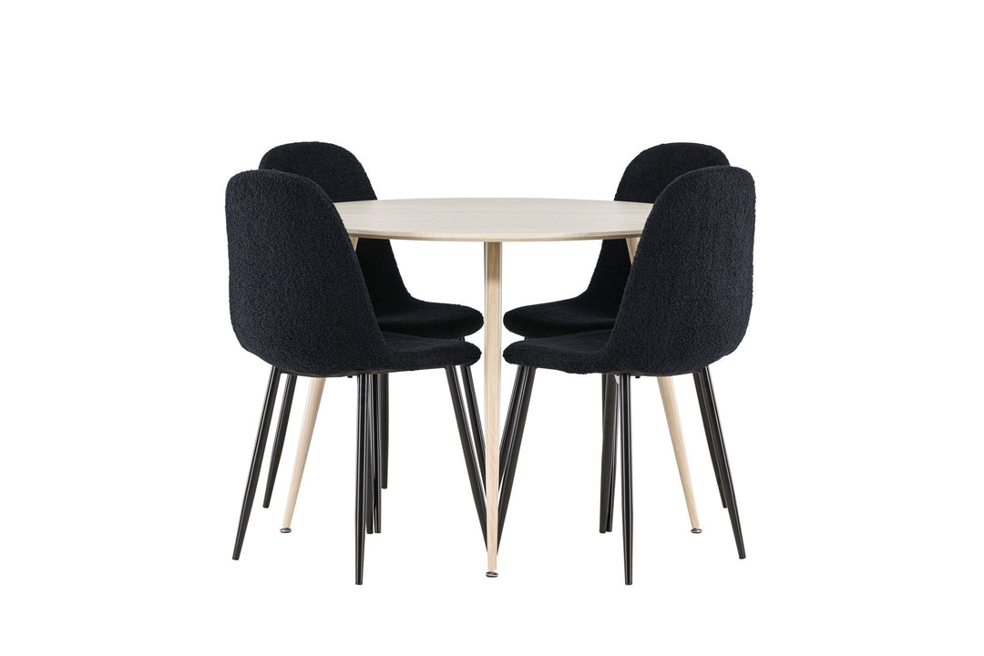 Venture Home Plaza Dining Table with Polar Dining Chair