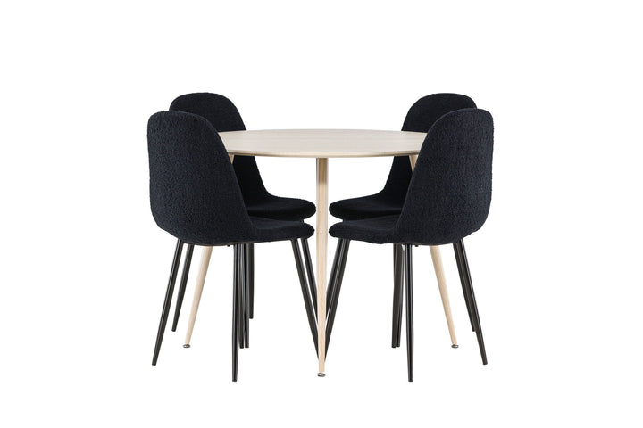 Venture Home Plaza Dining Table with Polar Dining Chair
