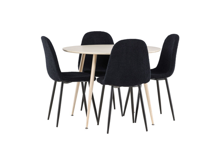 Venture Home Plaza Dining Table with Polar Dining Chair