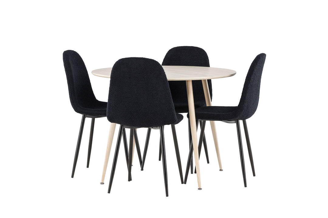 Venture Home Plaza Dining Table with Polar Dining Chair