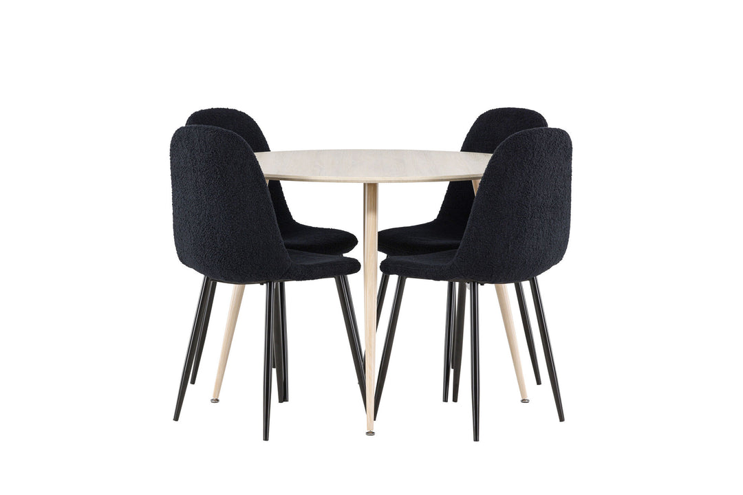 Venture Home Plaza Dining Table with Polar Dining Chair