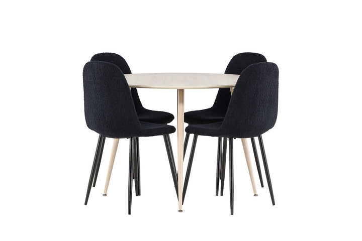 Venture Home Plaza Dining Table with Polar Dining Chair