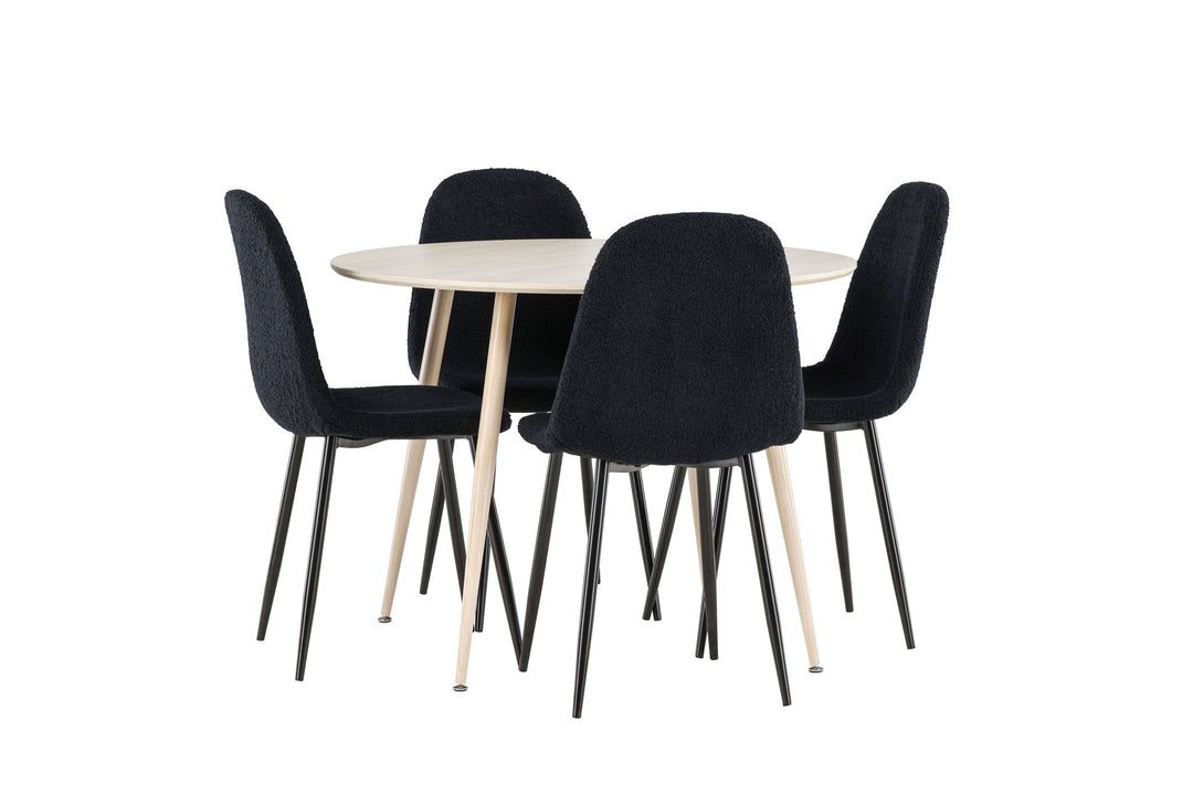 Venture Home Plaza Dining Table with Polar Dining Chair