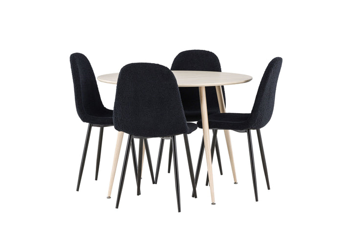 Venture Home Plaza Dining Table with Polar Dining Chair