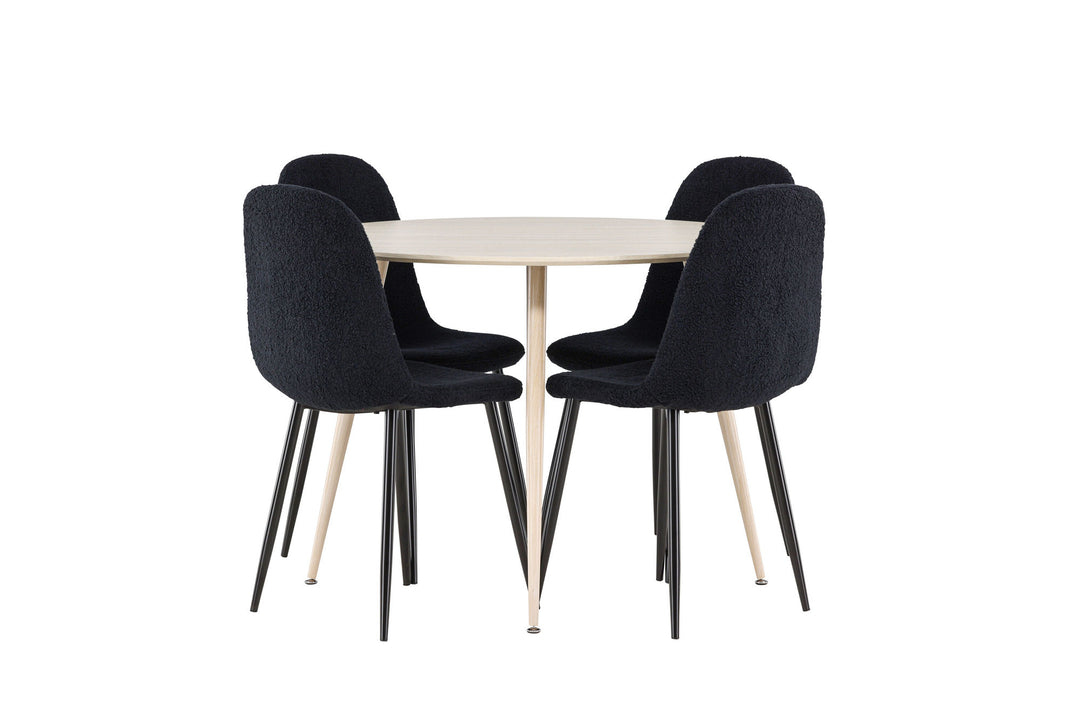 Venture Home Plaza Dining Table with Polar Dining Chair