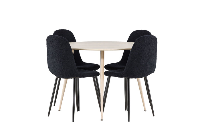Venture Home Plaza Dining Table with Polar Dining Chair