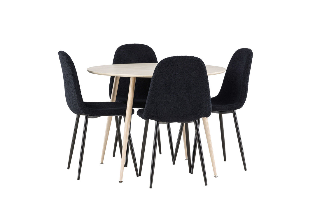 Venture Home Plaza Dining Table with Polar Dining Chair