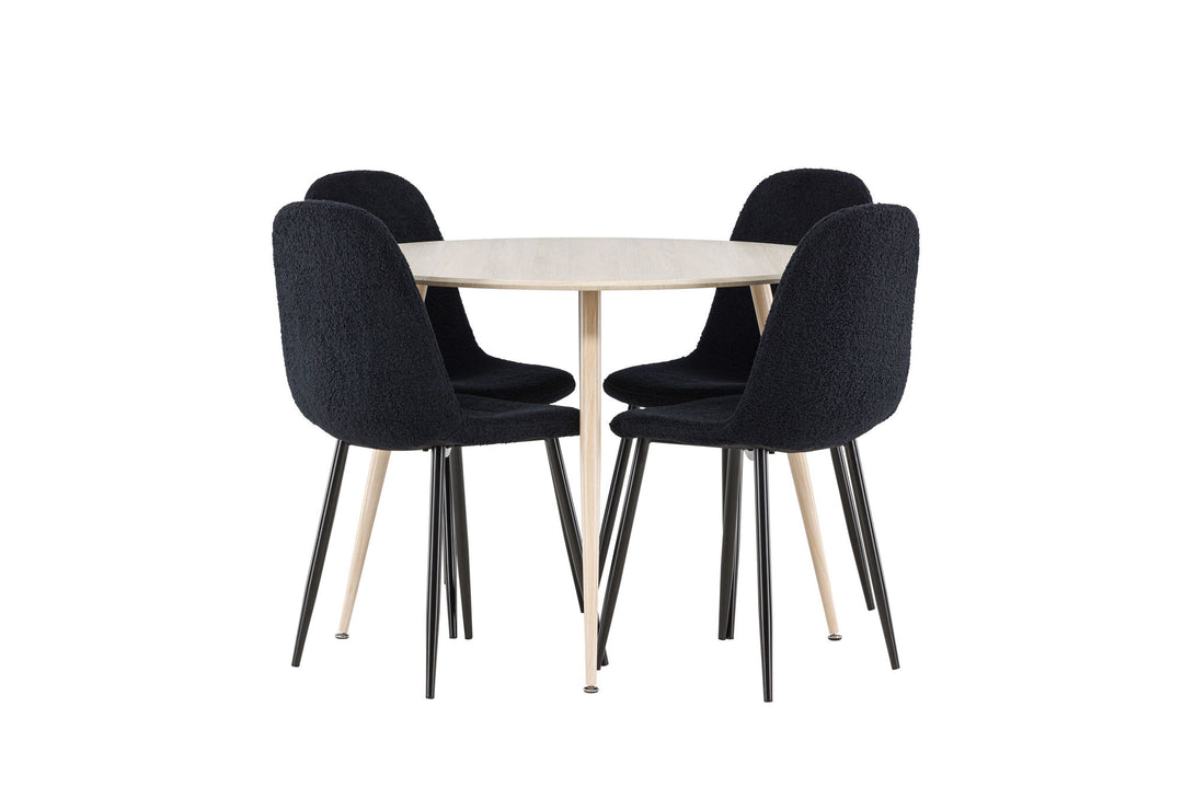 Venture Home Plaza Dining Table with Polar Dining Chair