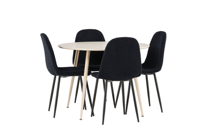 Venture Home Plaza Dining Table with Polar Dining Chair