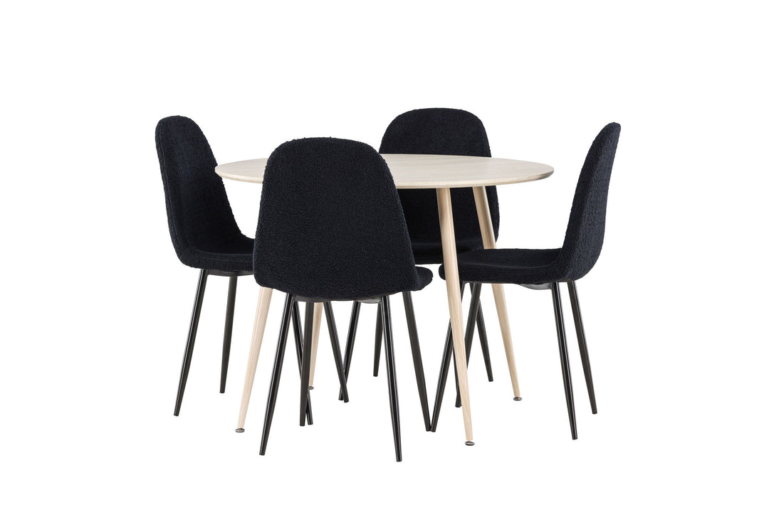 Venture Home Plaza Dining Table with Polar Dining Chair