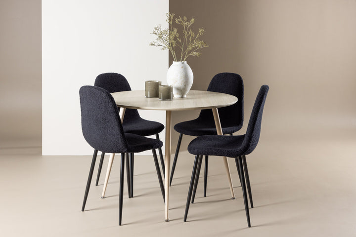 Venture Home Plaza Dining Table with Polar Dining Chair