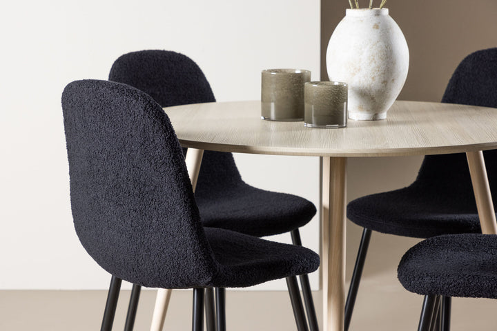 Venture Home Plaza Dining Table with Polar Dining Chair