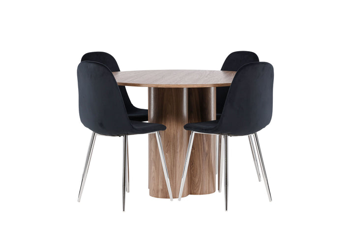 Venture Home Olivia Dining Table with Polar Dining Chair