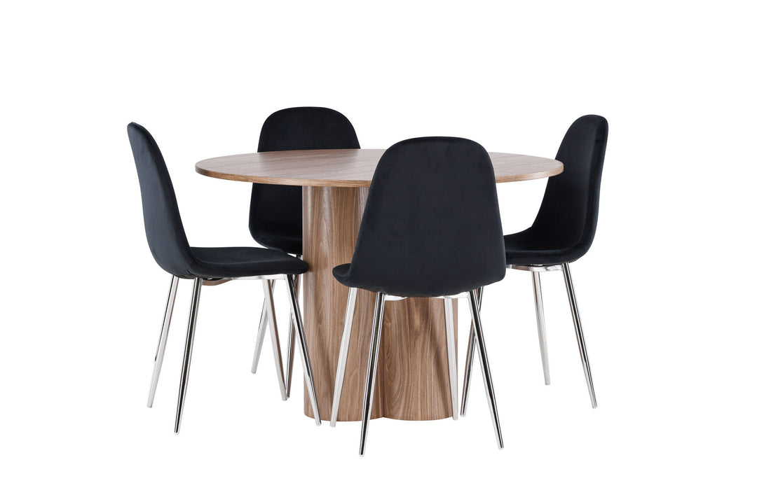 Venture Home Olivia Dining Table with Polar Dining Chair