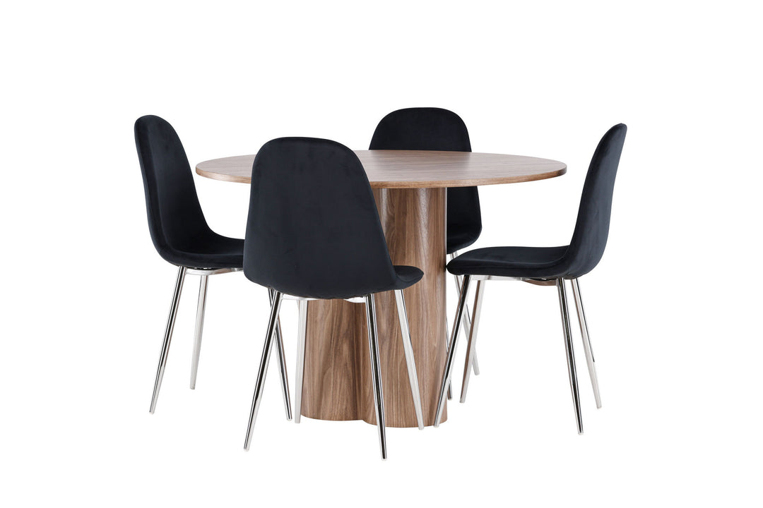 Venture Home Olivia Dining Table with Polar Dining Chair