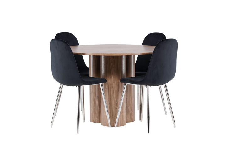 Venture Home Olivia Dining Table with Polar Dining Chair