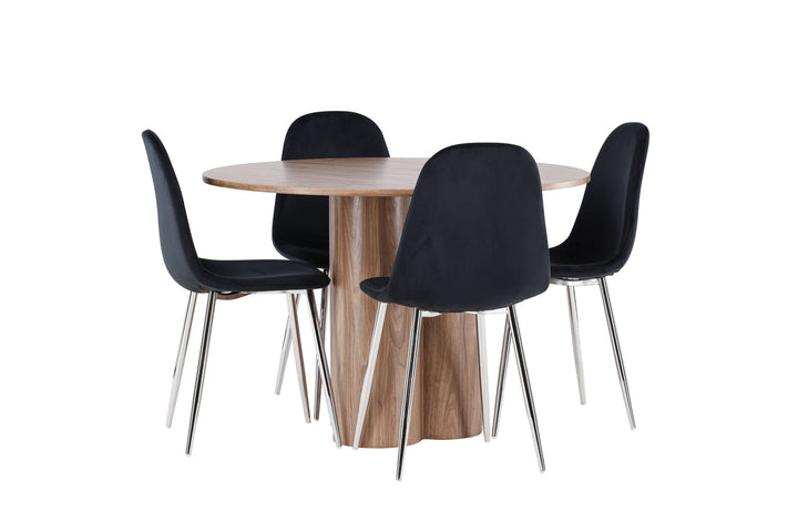 Venture Home Olivia Dining Table with Polar Dining Chair