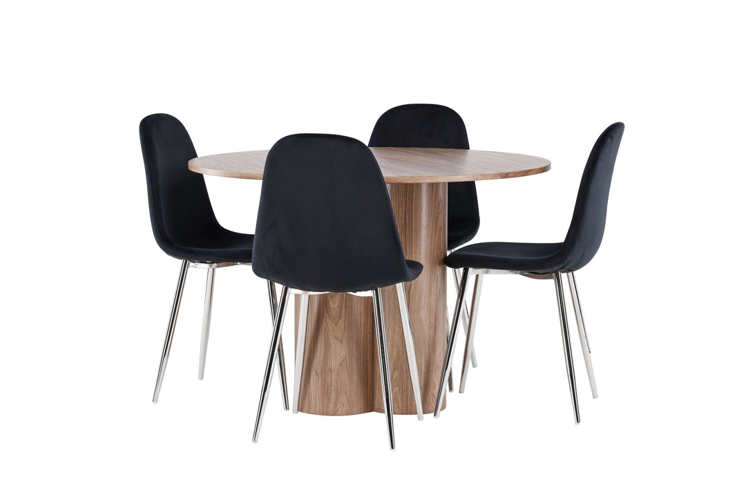 Venture Home Olivia Dining Table with Polar Dining Chair