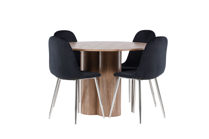 Venture Home Olivia Dining Table with Polar Dining Chair