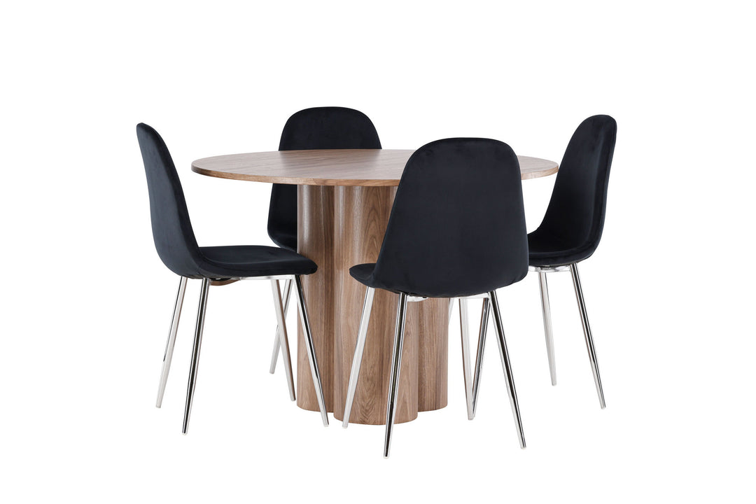 Venture Home Olivia Dining Table with Polar Dining Chair
