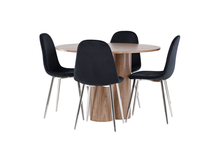 Venture Home Olivia Dining Table with Polar Dining Chair