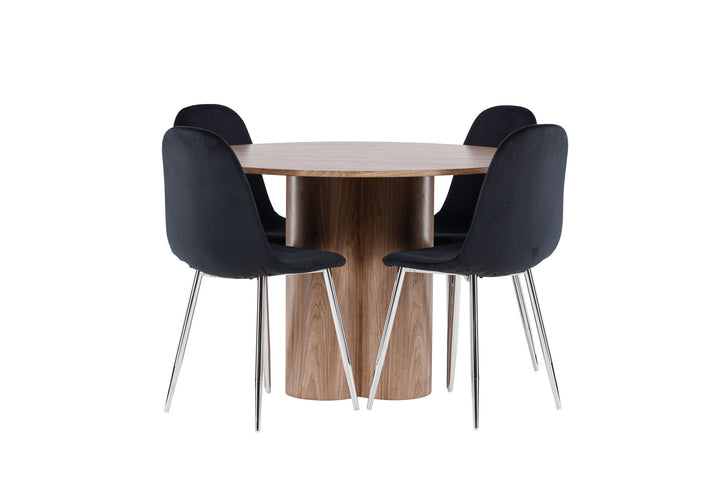 Venture Home Olivia Dining Table with Polar Dining Chair