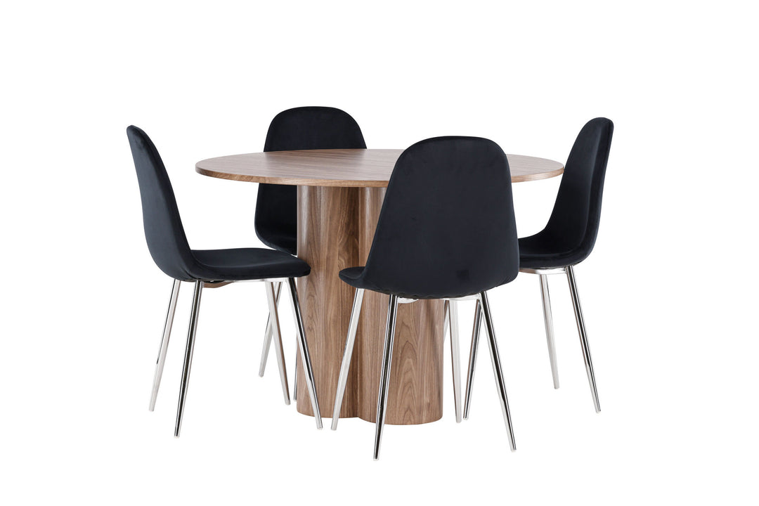 Venture Home Olivia Dining Table with Polar Dining Chair