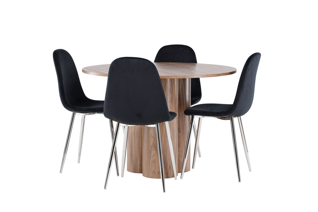 Venture Home Olivia Dining Table with Polar Dining Chair