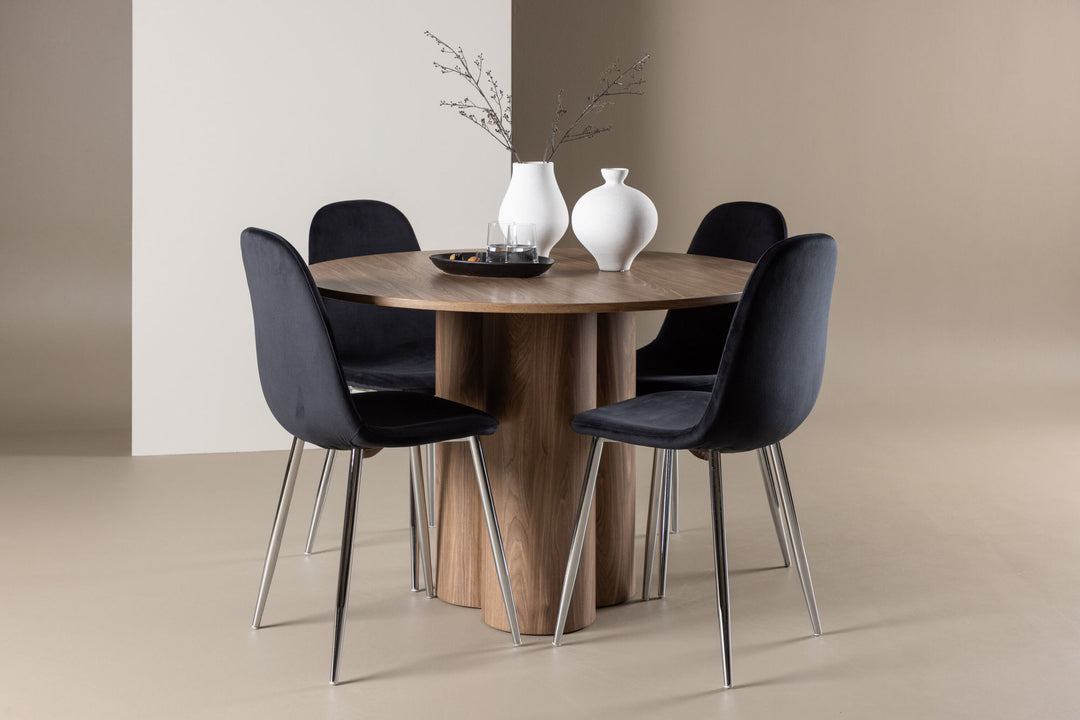 Venture Home Olivia Dining Table with Polar Dining Chair