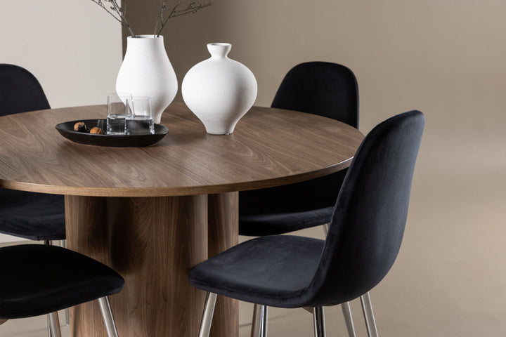 Venture Home Olivia Dining Table with Polar Dining Chair