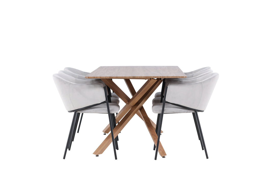 Venture Home Piazza Dining Table with Evelina Dining Chair