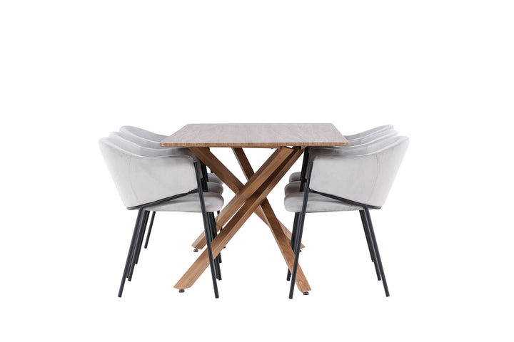 Venture Home Piazza Dining Table with Evelina Dining Chair