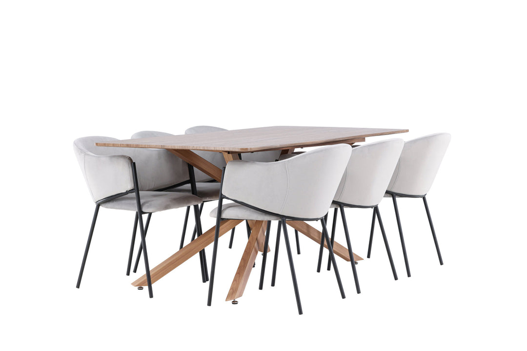 Venture Home Piazza Dining Table with Evelina Dining Chair