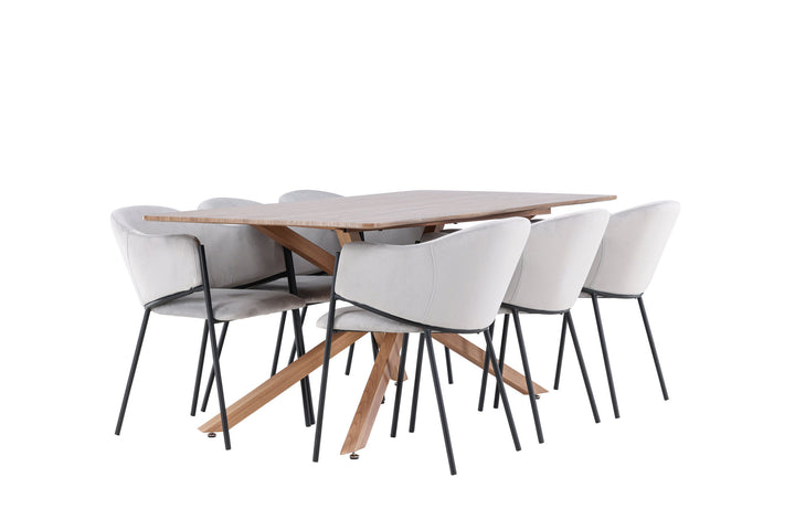 Venture Home Piazza Dining Table with Evelina Dining Chair