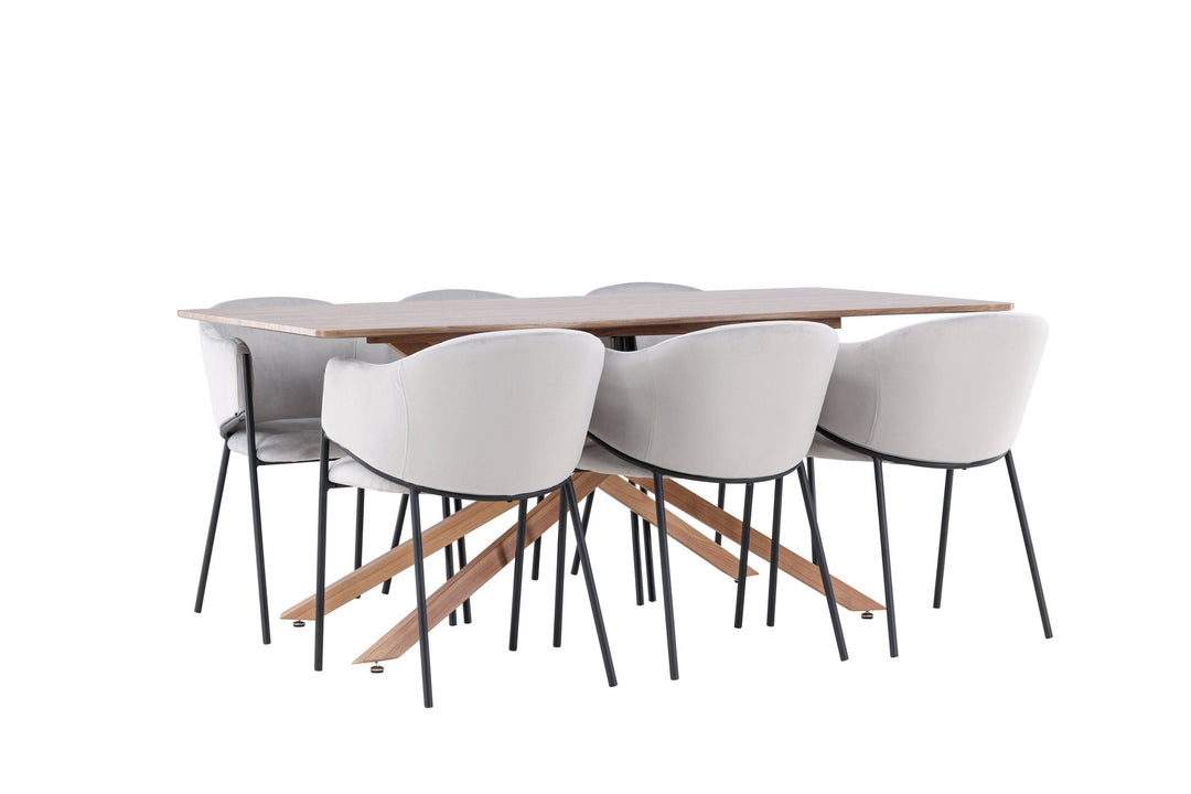Venture Home Piazza Dining Table with Evelina Dining Chair