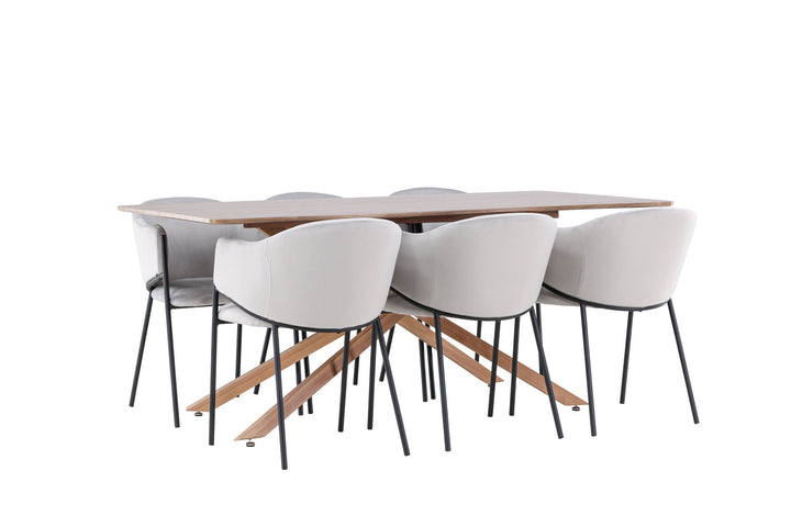 Venture Home Piazza Dining Table with Evelina Dining Chair