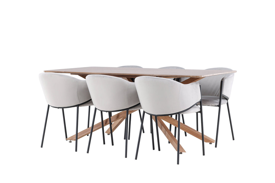 Venture Home Piazza Dining Table with Evelina Dining Chair