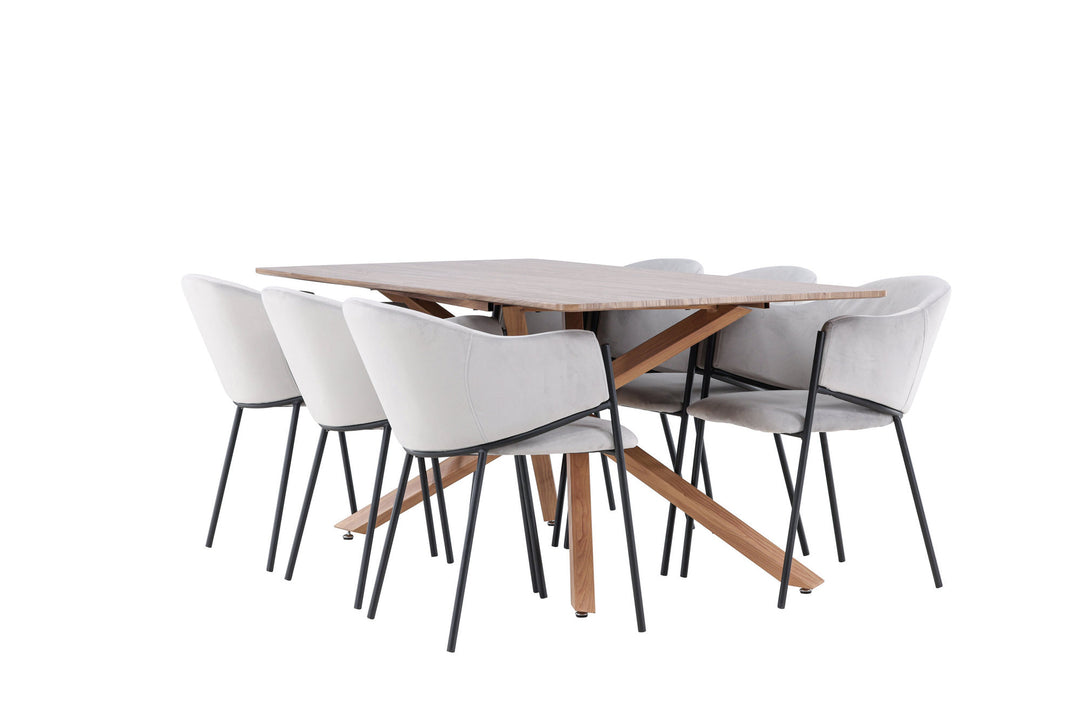 Venture Home Piazza Dining Table with Evelina Dining Chair